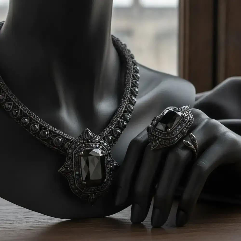 Combinación de collar y anillo